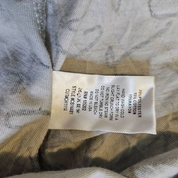 Chalet sleeveless long cardigan,  gray patterned. Size M/L.  #875 - Picture 5 of 5